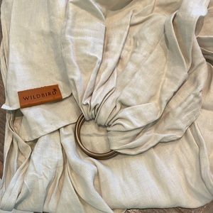 Wildbird Ring Sling Carrier, Linen 74” Sparrow with Bronze Ring